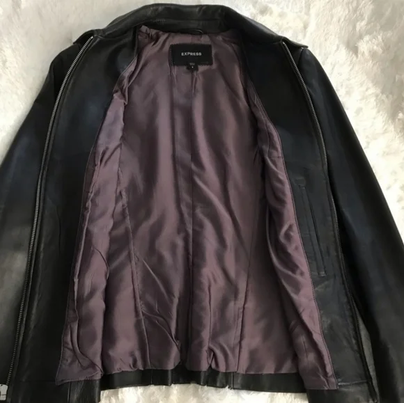 Express Genuine Leather Jacket - Picture 3 of 9